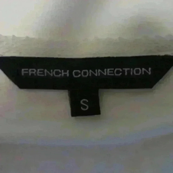 French Connection small white and tan top - Picture 5 of 6